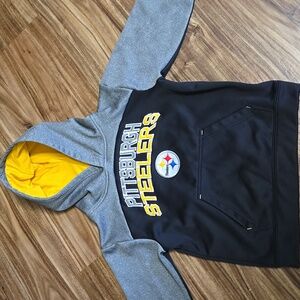 NFL Pittsburgh Steelers Kids Hoodie - Black, Gray, and Yellow - Like New